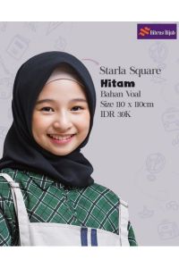 Baru Nibras Hijab NH Starla Square Voal Hijab Segiempat Sekolah Premium