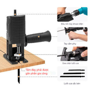 Đầu Cưa Lọng Gắn Máy Khoan Đa Năng Thiết Kế Chắc Chắn Cắt Gỗ Kim Loại Chuẩn Xác Dễ Sử Dụng
