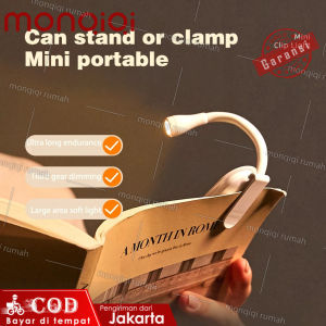 Lampu Baca LED Perlindungan Mini Mata Lampu Baca Malam Pengisian USB Penjepit Yang Dapat Disesuaikan Untuk Rumah Kamar Tidur Studi
