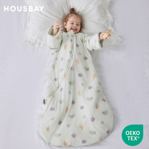 Sleeping Bag For Babies 0-24M Soft Cotton Breathable 2-Ways Zipper Cute Animal Print Baby Sleeping Bag With Removable Sleeves2026