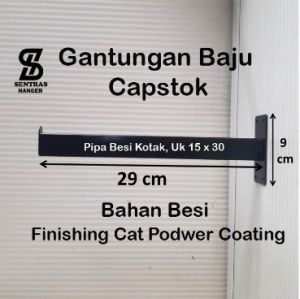 Gantungan Baju Besi Tempel Dinding Gantungan Dinding Besi Tebal Kuat Stainless Hook Hanger - gantungan baju dinding besi serbaguna castok serba guna free baut dan fisher