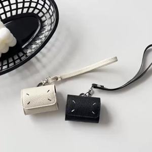 Applicable AirPodspro2 Headset pro Leather Full Cover with Hanging Strap AirPods3 Protect Shell