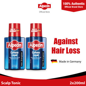2-Pack Alpecin Caffeine Liquid (200ml) - Hair Tonic That Helps Strengthen Hair Growth And Reduce Hair Loss For Men