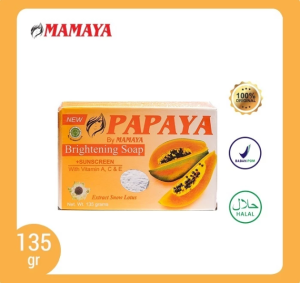PAPAYA By MAMAYA Brightening Bar Soap Strip Orange 135gr | 70gr - Sabun Batang Pepaya