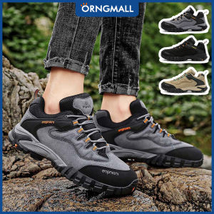 ORNGMALL Field Training Hiking Sneakers Mens Waterproof Low Top Suitable for Outdoor Sports Genuine Leather Essential for Outdoor Enthusiasts Size 39-45