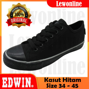 Edwin EW2511 Kasut Sekolah Hitam Black School Shoe 黑色校鞋