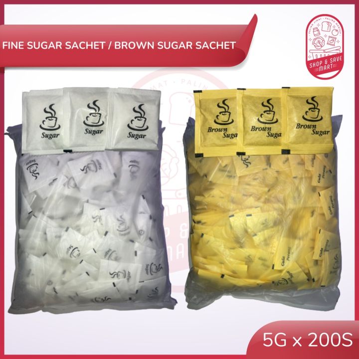 White Sugar Sachet / Brown Sugar Sachet [Halal Logo] 5g x 250s