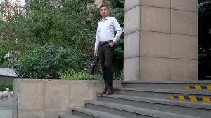 Mens Business Suit Pants Casual Dress Pants Formal Mens Pants Spring Summer Thin Slim Fit Straight Elastic Black Dress Pants Men