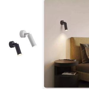 3W 5W Bedside Wall Light Bedroom Modern Simple Reading Light TV Background Wall Light Rotatable  LED Wall Washing light 220v