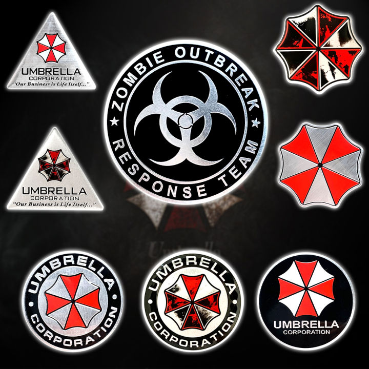 3D Aluminum UMBRELLA COOPERATION Badge Emblem Resident Evil Retro