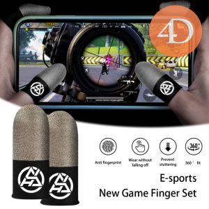 Sweat Proof Luminous Finger Sleeves Thumb Gloves for PUBG Mobile