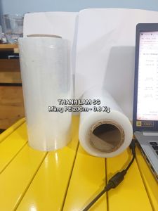 Màng quấn pe màng chít màng quấn bụng khổ 20cm trọng lượng 0.8 - 1.2Kg Giá Siêu Rẻ