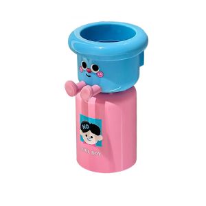 ที่วางแก้วแปรงสีฟันแบบแม่เหล็ก ไม่ต้องเจาะ ที่ใส่แปรงสีฟันน่ารักติดผนัง พร้อมแก้วน้ำยาบ้วนปาก ตกแต่ง