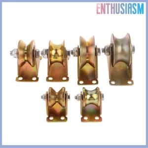 【Enthusiasm】🌟🌟【Hot Sale】🎈 V U Groove Wheel 1.2 2 2.5 Wheel Sliding Gate Casters Heavy Duty Rigid Roller For Rolling Gate