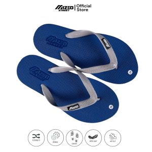 MIZEO STREET Sandal Jepit Rubber Pria Wanita Lentur M021 Biru