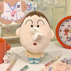 Crayon Shin-Chan Cartoon Plush Schoolbag Pendant Paper Paper Box Drawer Doll Snot Doll