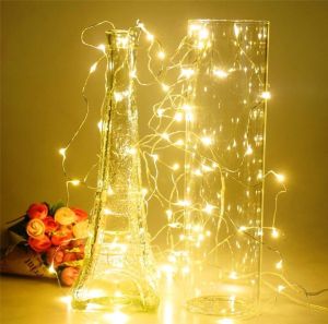 [HCM]Bộ 3 Dây Đèn Led Pin 3 Mét 30 Bóng Đom Đóm Chipsbling Fairy Light Màu Vàng Nắng