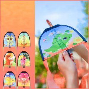 3Pcs Layang Elastis P Ortabel Mainan Layang-Layang Ketapel Anak Portabel Pola Dikirim Secara Acak