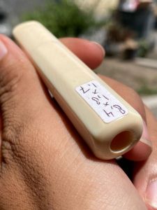 pipa gading asli lokal gg segilapan panjang 8cm mulus