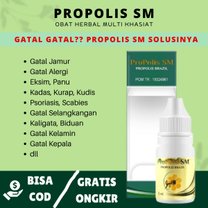 Propolis SM Brazil - Obat Gatal Kulit Gatal Selangkangan Panu Jamur Kulit Salep Gatel