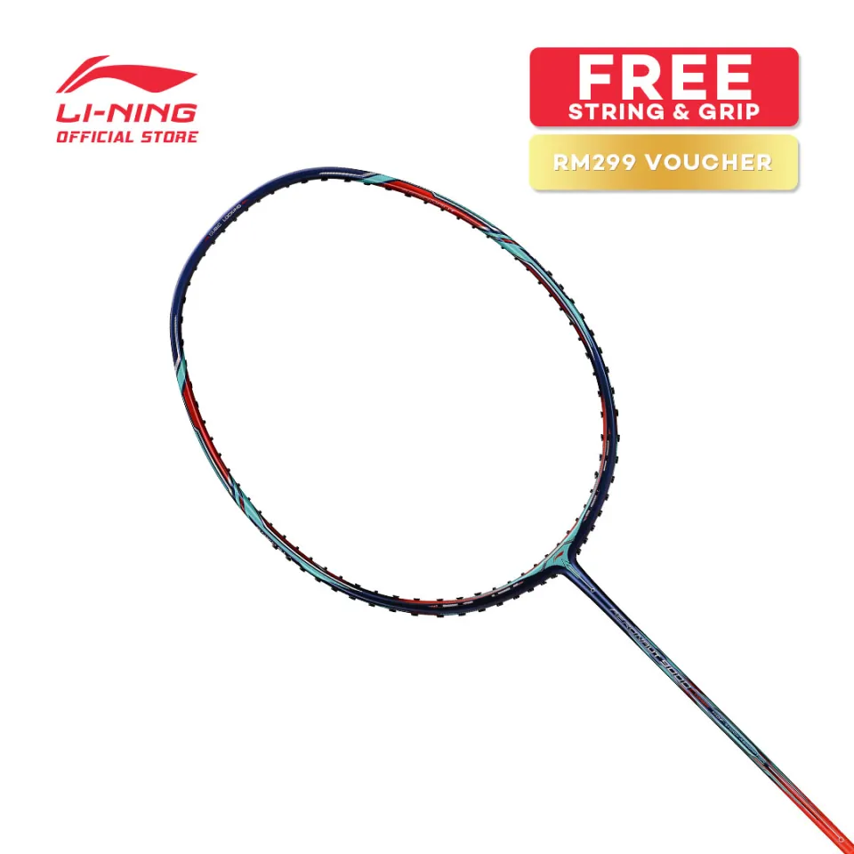 超歓迎 Racket, LI-NING 4uG5 NING AERONAUT Long 9000C w/Cover