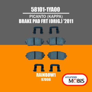581011YA00 BRAKE PAD FRT 2011 for KIA PICANTO (KAPPA) [MOBIS ORIGINAL] Part #58101-1YA00