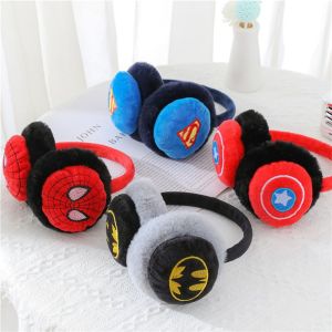 LMS70 Ear Warmers Earflap Comfortable Bat For Children Keep Warmer For Girls Super Hero Windproof Ear Warmers Earcap Cartoon Ear Cover Plush Earmuffs