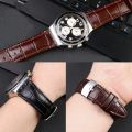 21mm Genuine Cowhide Watch Strap for Swatch YVB404 YVS400 YVS45 Men Stainless Steel Pin Buckle Watch Band Bump Bracelet. 