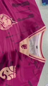 ขนาดใหญ่กีฬาผู้ชายแขนสั้นเสื้อฟุตบอลทีมไทยเบอร์ 11 ชายเสื้อยืดกีฬากลางแจ้งหลวมBreathable Jersey