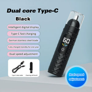 1pc Electric Nose Hair Trimmer Professional Painless Nose And Ear Hair Trimmer For Women Men Stainless Steel Head Nose Hair Remover battery powered nose and ear hair trimmer