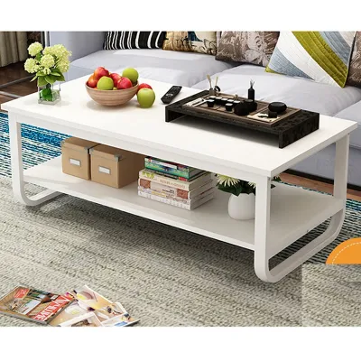 ALVA Classic White 2-Tier Center Table (100cm) - Mulisen