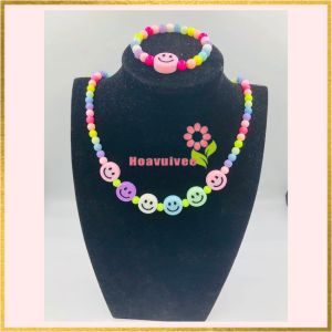 Vòng Cổ - Vòng Tay  Sắc Màu Hạt Acrylic Cho Bé - Hoavuivee
