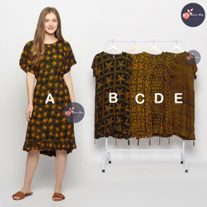 Daster Batik Cap Model Ruflle - Daster - Daster Batik Cap Solo Asli Cap Hand Made Rayon Best Quality