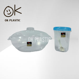 UniGlobal Set of 2 Big Caserole Food Container With Canister Medium Food Keeper Food Storage