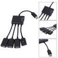 Cáp OTG Type C ra 3 cổng Usb - Cáp OTG Type C Hub OTG hỗ trợ sạc nguồn cho Điện thoại, Máy tính bảng - Hub OTG cổng Type C cho điện thoại thông minh - Cable OTG HUB Type C 3 đầu USB - Cáp OTG Type-C ra 3 cổng USB Hub OTG Type-C. 