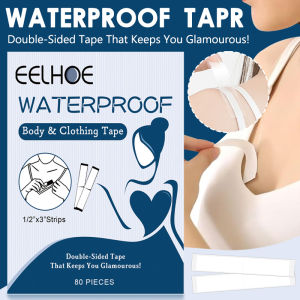 80Pcs/Pack Anti-slip Clothing Tape Stickers Clothes Leakage Non-Marking Double-sided Underwear Tape