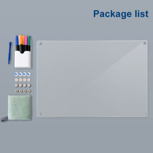 OATSBASF Transparent Monthly/Weekly Daily Schedule Magnetic Whiteboard with 6pcs Pens Acrylic Planner Calendar Board Note Memo Board Removable Fridge Notice Board Wall Stickers