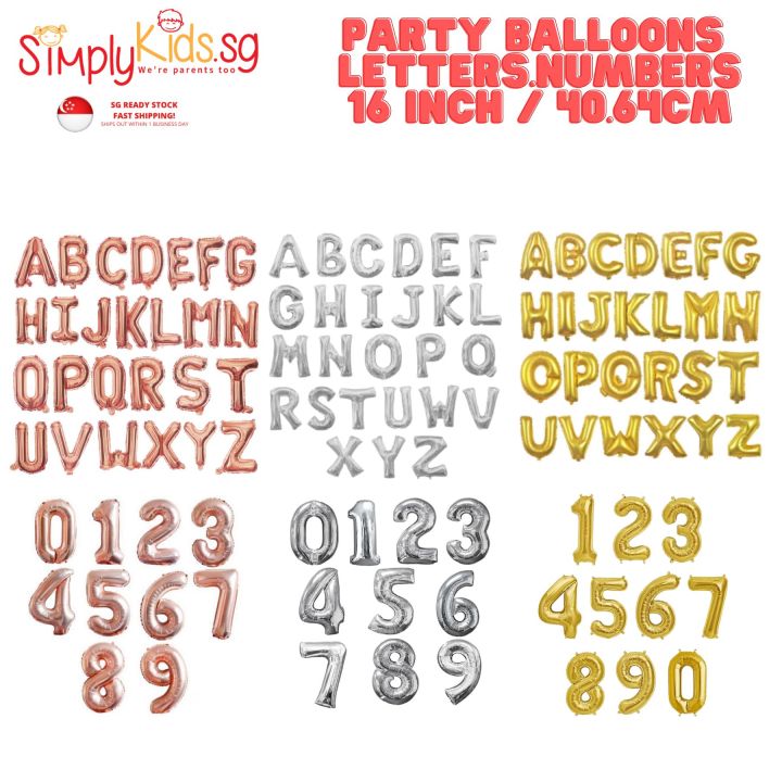 SimplyKids.SG® [SG SELLER] 16 inch / 40.64cm Birthday Party Foil