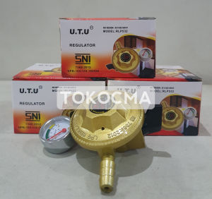 Kepala Gas Regulator / Kompor Gas + Meter UTU 532 Tekanan Rendah