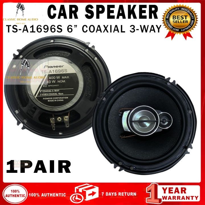 PIONEER SPEAKER TS-A1696S 6" Inch 3 WAY (Original) | Lazada PH