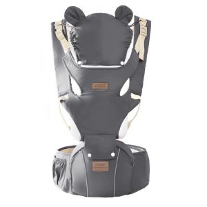 HamshMoc Baby Carrier with Hipseat 0 to 36 Months 3 In 1 Multifunctional Waist Stool Ergonomic Non-Slip Infant Backpack for Kid Boy Girl Newborn on Back Front Facing Kangaroo Baby Wrap Carrier Travel Bag