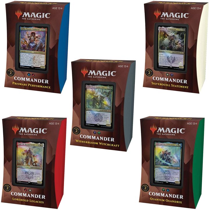 Magic: The Gathering - Strixhaven Commander 2021 Decks - Full set of 5 ...