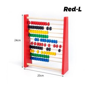 Wooden Beads Abacus Count Toy Frame Teaching Toddlers Mathematics Toy Beads Game Kids 10 Row Wooden Counting Frame Abacus