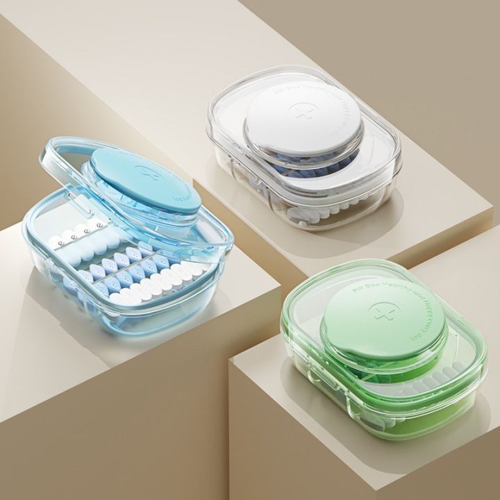 Tablet Divider 2 In 1 Multifunctional Pill Cutter Storage Portable Tablet Divider ...