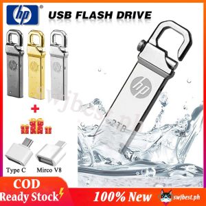Limit COD! Metal USB Fash Drive 512GB 256GB USB 2.0 Pendrive+OTG adapter