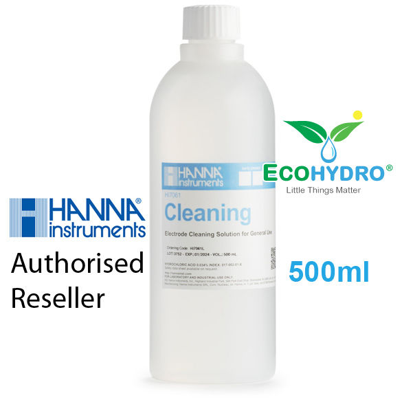 Solution De Nettoyage Pour électrodes Hanna Instruments HI7061L - 500 Ml - Pour Laboratoire Et Terrain