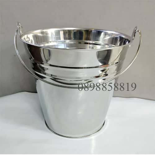Xô inox đựng đá-xô inox loại lớn 20L 30L | Lazada.vn