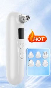 Hengfa Lina Visual Blackhead Vacuum Kit With Charging Base HD Camera 6-Level Electric Pore Deep Clean 4-Tip Acne Suction Remover