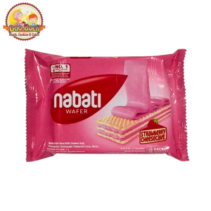NABATI WAFER / Richoco Richeese Strawberry White Goguma Cocopan Flavour Pink Lava - Duo Bocil Snack