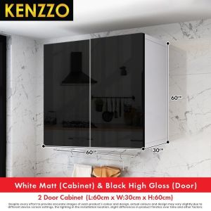 Kenzzo : Wall Hanging Kitchen Cabinet/ Kitchen Cabinet With Gloosy Reflective Surface/kitchen wall cabinet